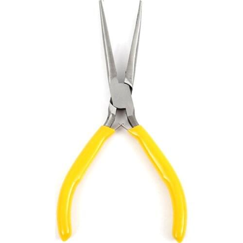 Yellow Multi Functional Mini Long Needle Nose Precision Pliers Modeling Jewellery Wire Work Small Plier Cutting 5 inch Hand Tool