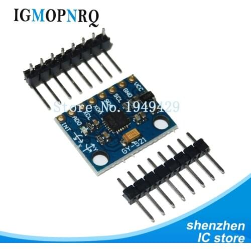 1Set IIC I2C GY-521 MPU-6050 MPU6050 3 Axis Analog Gyroscope Sensors + 3 Axis Accelerometer Module For Arduino With Pins 3-5V DC