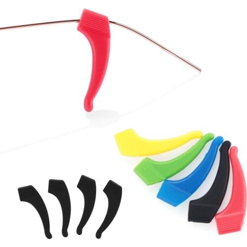 1 Pair Anti Slip Silicone Ear Hooks Eyeglass Hooks Sunglasses Temple Tip Glasses Holder Outdoor Sport Eyewear Accessories