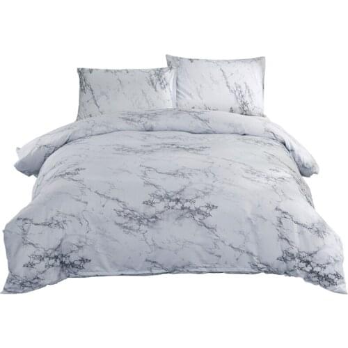 Drop shipping 2/3pcs Duvet Cover Sets Soft Polyester Stone stripe Printing Quilt Cover Pillowcase Home Textiles Bedding Set