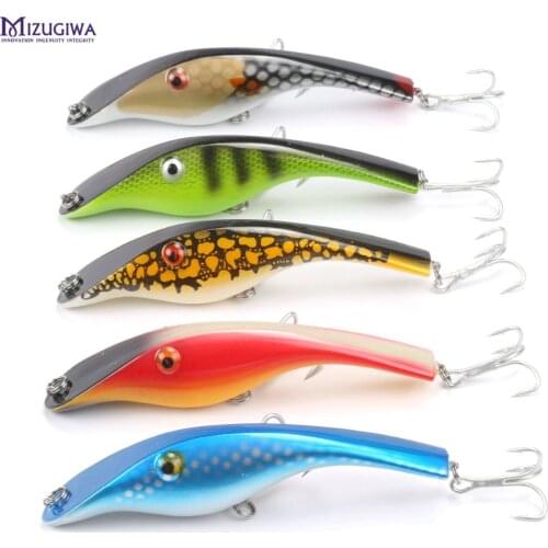 5 pcs MIZUGIWA Zalt Musky Fishing Lure Undberg Stalker Jerkbait Musky Muskie Pike Bass Perch Zander pesca Bass Bait Artificial