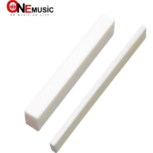 5PCS DIY Bone Guitar Nuts/Saddle Blank For Electric Bass Acoustic Classical Guitar Mandolin Banjo Ukulele Nut Blank