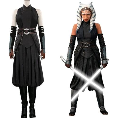 Ahsoka Tano Cosplay Costume Outfits Uniform Halloween Carnival Suit