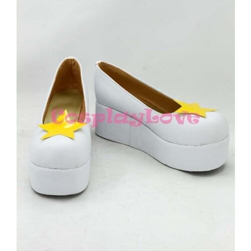 Cardcaptor Sakura Kinomoto Sakura OP3 White Cosplay Shoes Boots Hand Made For Halloween Christmas Festival CosplayLove
