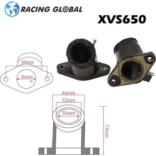 ALCON-Racing Intake Manifold Holder Boots For Yamaha XVS650 V-Star Carb Joint Replace part # 4TR-13586-01-00/4TR-13596-01-00