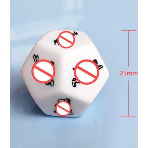 FX Adults Games 12 Sides Love Posture Sex Couple Dice BDSM Erotic Crap Love Posture Sex Cubes Dice Toy for Couples Lovers Adults