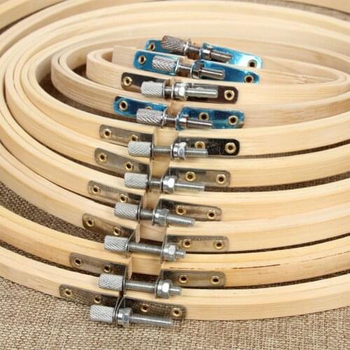 DIY Sewing Tool Round Wooden Embroidery Hoops Frame Set Bamboo Rings Cross Stich Home Decoration Craft hoop Accessories tools