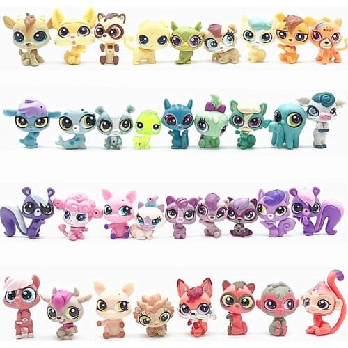 Pet shop Collection Figure Collie Dog unicorn Cat Squirrel Rabbit Tiger Animals Cute Kid Toys Figure Gift