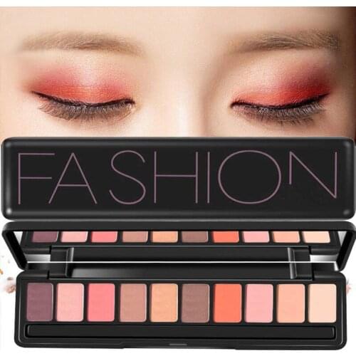 Beauty Cosmetics 10 Colors Matte Eyeshadow Palette Nude Makeup Eye Shadow Waterproof Make Up Brush Tool Set Eyeshadow Cosmetics