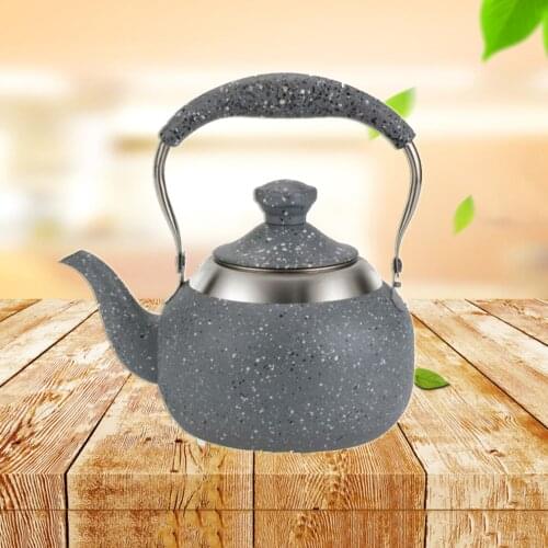1.0L Mini Boiled Water Pot Medical Stone Baking Varnish Stainless Steel Teapot Thicken With Filter Stainless Steel Tea Set