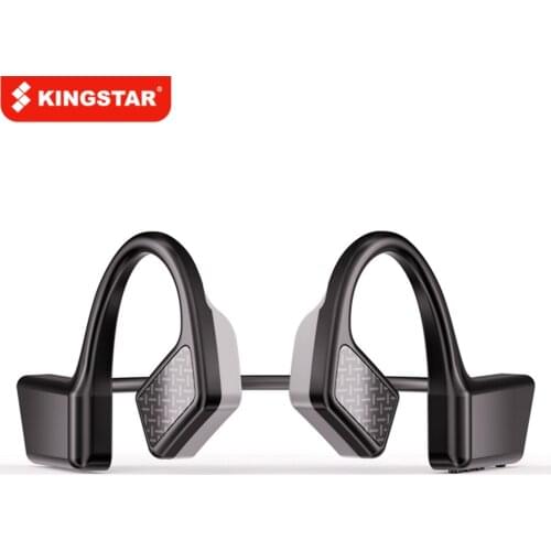 KINGSTAR Bone Conduction Earphone Waterproof Wireless Headset Handsfree Headphone TWS Sports Running Earbuds with Mic