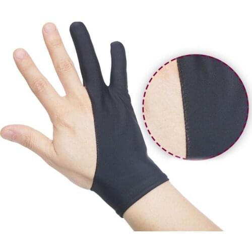 2021 New 2 Fingers Drawing Glove Anti-fouling Artist Favor Any Graphics Painting Writing Digital ablet For Right And Left Hand