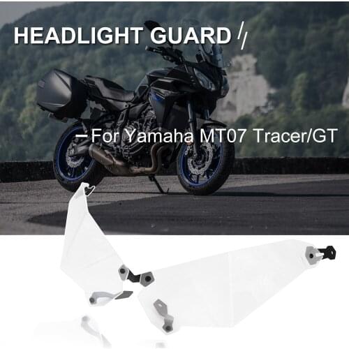 NEW MT 07 Transparent Motorcycle Headlight Guard Protector Cover Protection For Yamaha MT-07 Tracer 16-19 MT07 Tracer GT 19-21