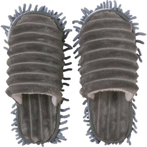 Size L M S Floor Dust Cleaning Slippers Shoe Lazy Mopping Floor Shoes Mop Caps House Home Cover Wipe Shoes Cleaning Tool A35