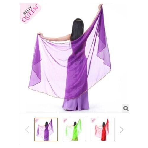 New 250x120cm semicircle chiffon scarf belly dance scarf belly dance hand thrown yarn 13 Colors