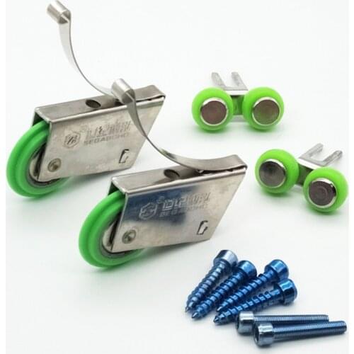 Wardrobe Sliding Door Pulley Hidden Wheel Wall Cabinet Door Wardrobe Kitchen Partition Door Up Down Track Roller Accessories