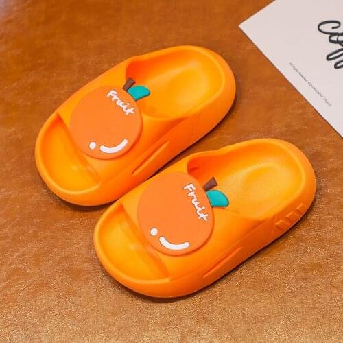 Xiaomi Children Summer Slippers Female Cartoon Fruit Baby Kids Indoor Non-Slip Bathroom Slippers Boys Girls 2021 Sandals