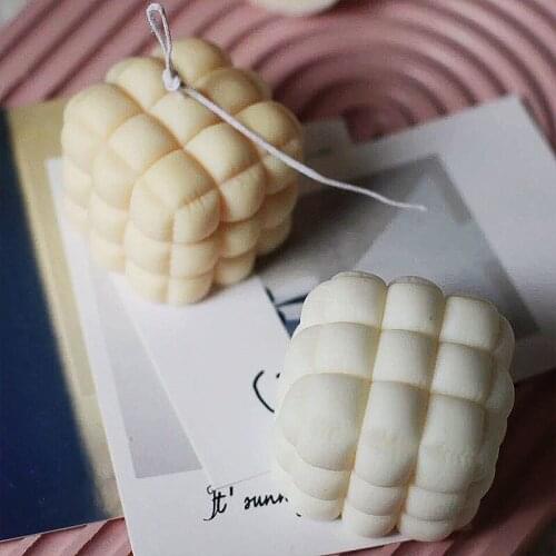 Simple Geometric Square Candle Silicone Mold Simulation Soft Package Design Home Decoration Scented Candle Decoration Diy Candle