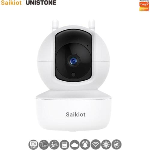 Saikiot Tuya Smart Camera 1080P 2MP WIFI Indoor Two Way Audio Baby Monitor Camera for Smart Home Security