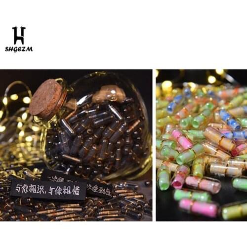 Message Cute Capsule Letter Love Pill Clear Color Mini Wishing Bottle Christmas Gift Holiday Gift