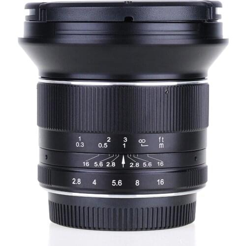 12mm f2.8 Ultra Wide Angle Lens for Sony E-mount APS-C Mirrorless Cameras A6500 A6300 A7 Manual Focus Prime Fixed Lens