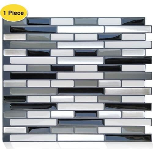Erzaa Waterproof Self Adhesive Wall TilesPeel and Stick Backsplash Kitchen IDY