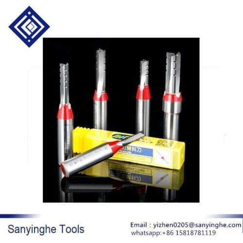 High quality 5pcs/lots TCT three-blade straight knife CNC Trimming Slotting Milling Cutter for wood Woodworking Insert Carving