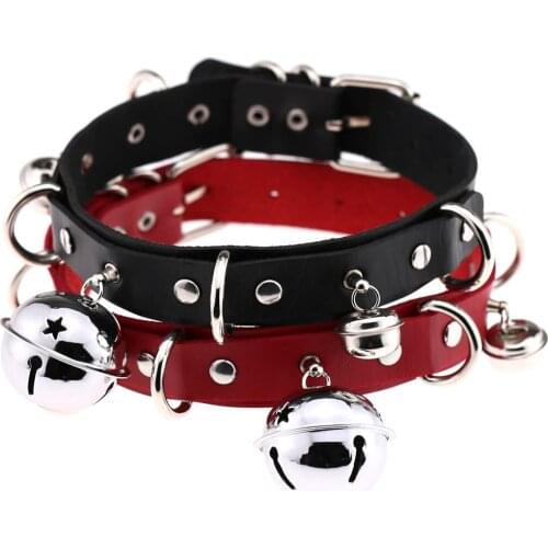 Black Leather Choker Female Collar for Women Goth Punk Chain Harajuku Necklace Sexy Vegan Chocker Festival Girls Gothic Jewelry