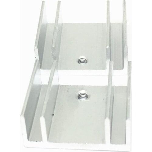 10PCS high quality aluminum heatsink Diode 20*24*10MM Transistor heatsink silver ic chipset heatsink