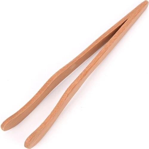 100% Natural bamboo Tea Clips Handmade Bamboo Tweezers Curved Straight Kung Fu Tea Accessories