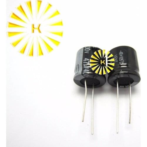 100pcs X 100% New 47UF 400V 18X18 Aluminum Electrolytic Capacitor