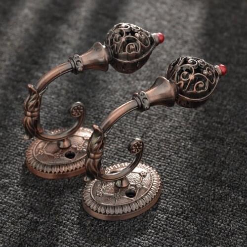 2pcs/set Curtain Tieback Holder Hooks Tie Backs Bedroom Living Curtain Decoration Accessories Holdback Metal Curtain Hooks