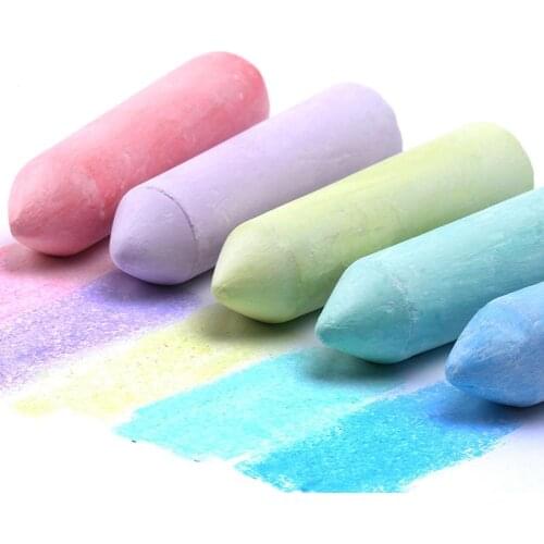20Pcs Dustless Thick Chalk Kids Scrawling Painting Washable Pastel School Supply