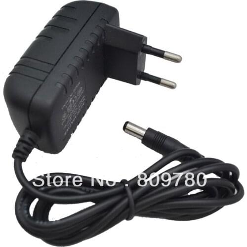 50PCS 12V 1A High quality, IC program AC 100V-240V Converter Adapter DC 12V 1A 1000mA Power Supply EU Plug DC 5.5mm x 2.1mm