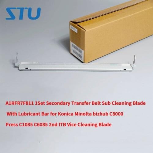 A1RFR7F811 1Set Secondary Transfer Belt Sub Cleaning Blade With Lubricant Bar for Konica Minolta BH Press C8000 C1085 C6085