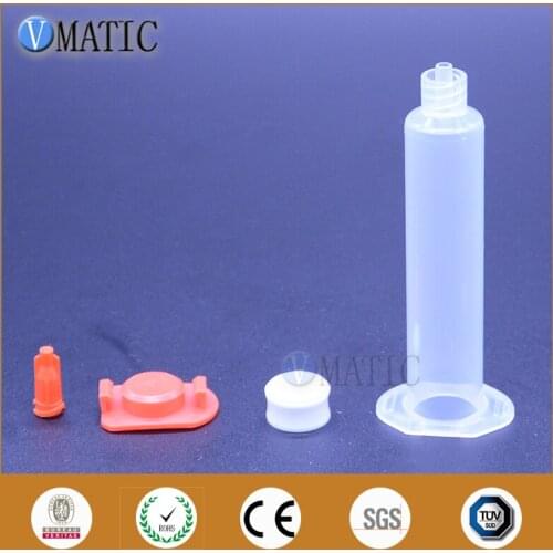 Free Shipping 30cc/ml Clear Adhesive Air Pneumatic Dispense Syringe Sets Barrel,Piston,End Cap Cover,Tip Cap Stopper 500Sets