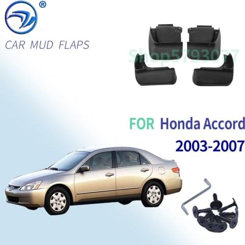 4Pcs Black Splash Guards Mud Flaps Fender for Honda Accord Sedan 2003-2007 2004 2005 2006