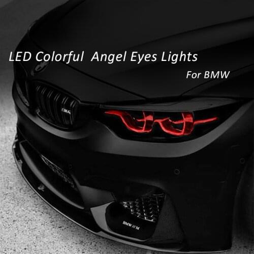 For BMW 1 2 3 4 5 6 7-series M3 M4 M5 X1 X2 X3 X4 LED colorful Angel eyes daytime running light