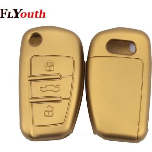 For Audi A1 S1 A3 S3 A4 A6 RS6 TT Q3 Q7 2005 2006 - 2013 3 Button Silicone Car Remote Key Fob Shell Cover Case 1Pc Car Styling