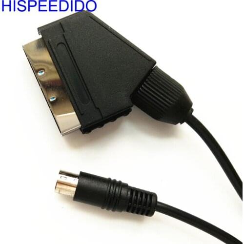 HISPEEDIDO 1.8m RGB Scart Video Cable Cord TV lead for Sega Saturn NTSC and PAL version