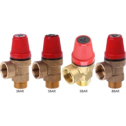Brass Safety Valve Drain Relief Swithch For Solar Water Heater Inner&Outer Wire