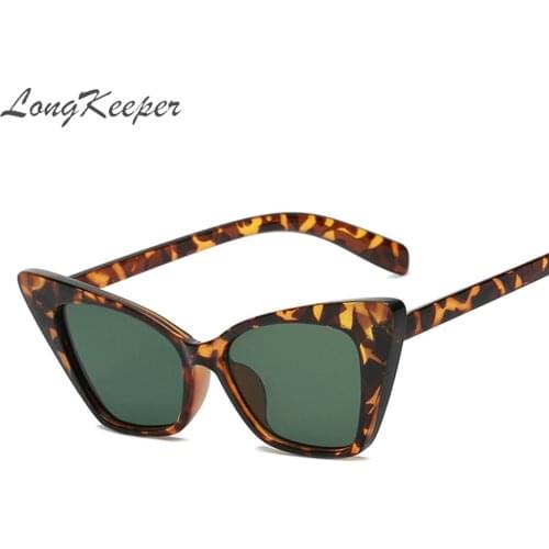 LongKeeper Cat Eye Sunglasses Women Vintage Travel Eyewear Female Trendy Glasses Brand Designer Gafas De Sol Mujer UV400