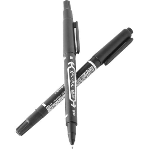 10PCS Waterproof Black Fine Line Pen Writing Marker Sketching Art Marker Pen