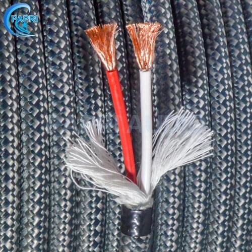 PAPRI MPS SGP-136 DIY Speaker Cable 99.99997% OFC+Silver Plated Audio Wire For HIFI CD Player Amplifier Cables 3.0MM2*2/12-13AWG
