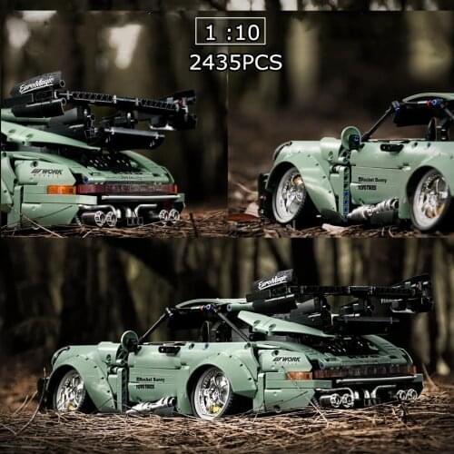 NEW IN STOCK 964 RWB Targa Racing Supercar Rauh Welt Low Lying Compatible LepinBlocks Building Blocks Bricks Toys Gift Porscher