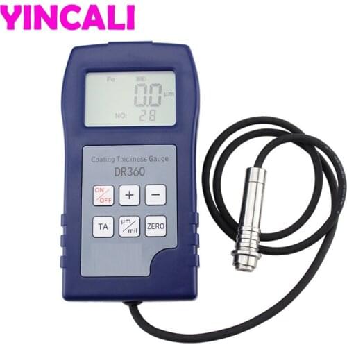 Newly Digital Car paint Coating Thickness Gauge Meter DR360 Galvanized Coating Thickness Tester test Magnetic thickness method