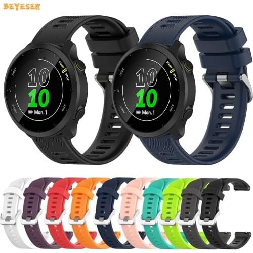 Silicone Watch Band For Garmin Forerunner 158 Smartwatch Strap Replacement Bracelet Sport Watchband For Forerunner 55 Wristband