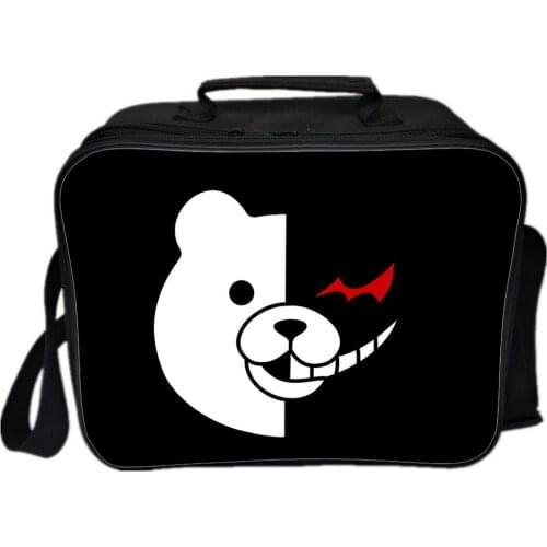 Anime Danganronpa Lunch Bag Tote Lunch Bags For Teenager Cartoon Letter 3D Printing Cooler Bag Thermal Picnic Lunch Box For Food