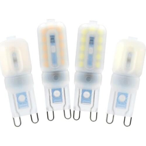 3W 5W AC220V LED Corn Lamp G9 LED Lights SMD 2835 LED g9 light halogen lamp light for home shops offices studios 2PCS