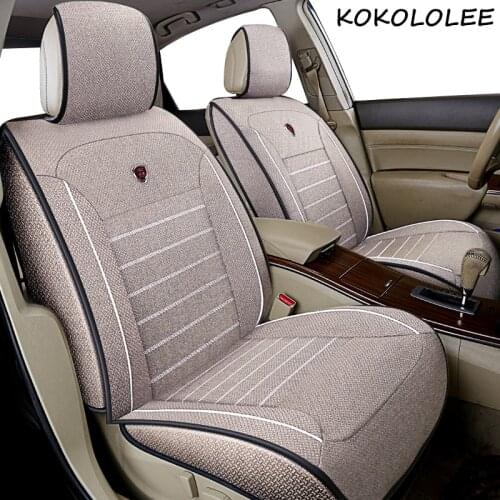 Kokololee Universal flax Car Seat covers for audi all models q7 a3 a8 a4 b7 b8 b9 q5 a6 c7 a5 q3 car styling auto accessories